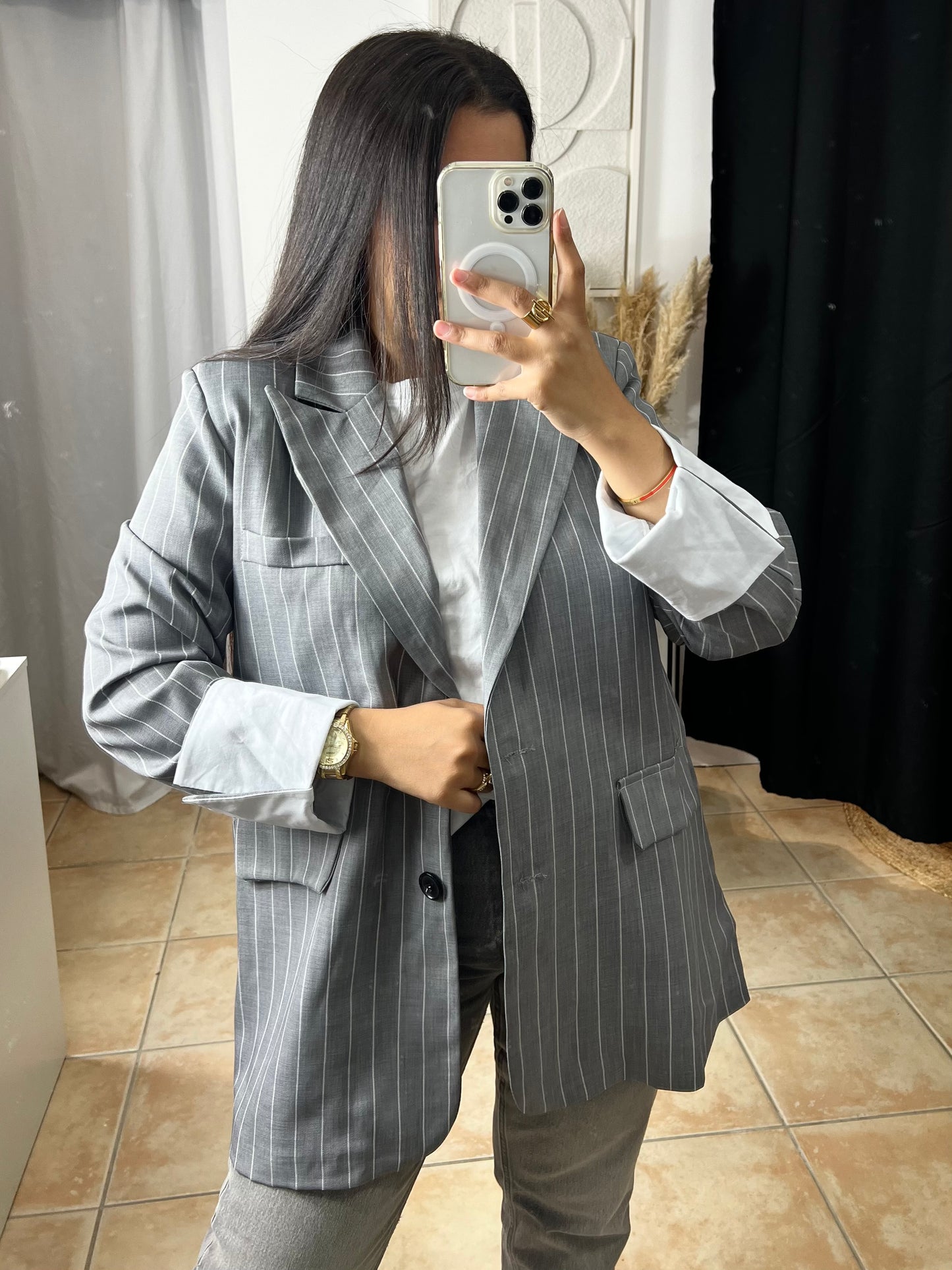 BLAZER OVERSIZE RAYURES