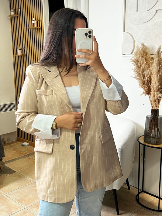 BLAZER OVERSIZE RAYURES